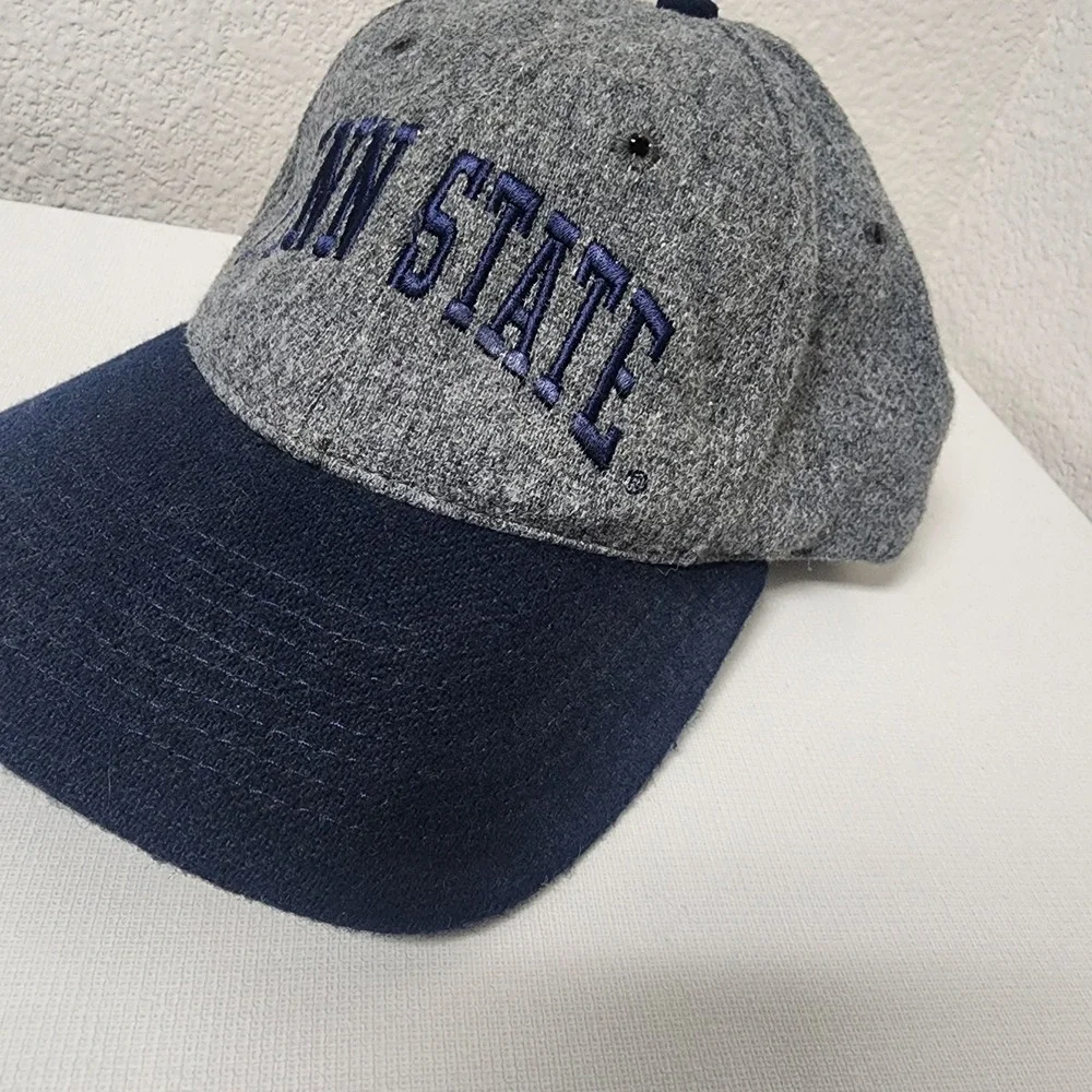 Vintage 90's Penn State University PSU Hat Made In USA Adjustable Embroidered